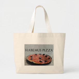 Bolsa Tote Grande Habemus Pizza Tote Bag