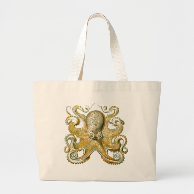 Bolsa Tote Grande Haeckel Octopus (Frente)