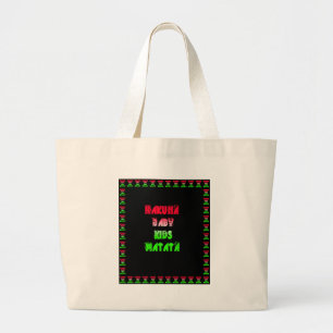 Bolsa Tote Grande Hakuna Matata Baby Kids Oferece incríveis desenhos