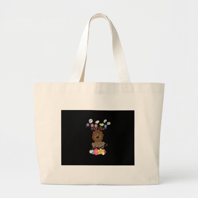 Bolsa Tote Grande Hakuna Matata Hakunamatata baby lion.png (Frente)
