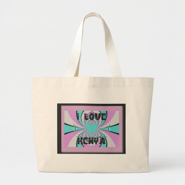 Bolsa Tote Grande Hakuna Matata Kenya (Frente)
