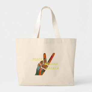 Bolsa Tote Grande Hakuna Matata Peace