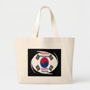 Bolsa Tote Grande Hakuna Matata South Korea Art Impressão/Graphic