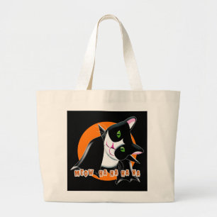 Bolsa Tote Grande Halloween Cat