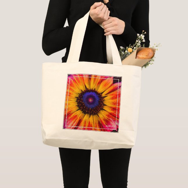 Bolsa Tote Grande HAMbWG - Saco de Tote - Daisy Gerber Pintado (Frente (produto))
