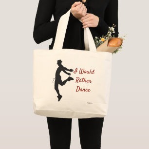 Bolsa Tote Grande HAMbyWG - Saco de Tote de Canvas - Dançarino Mascu