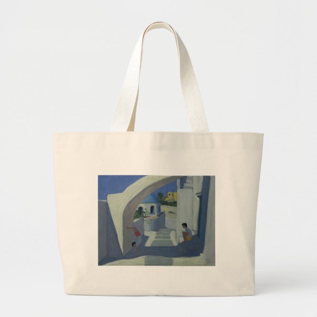 Bolsa Tote Grande Handstand Santorini (Frente)