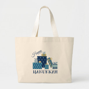 Bolsa Tote Grande Happy Hanukkah