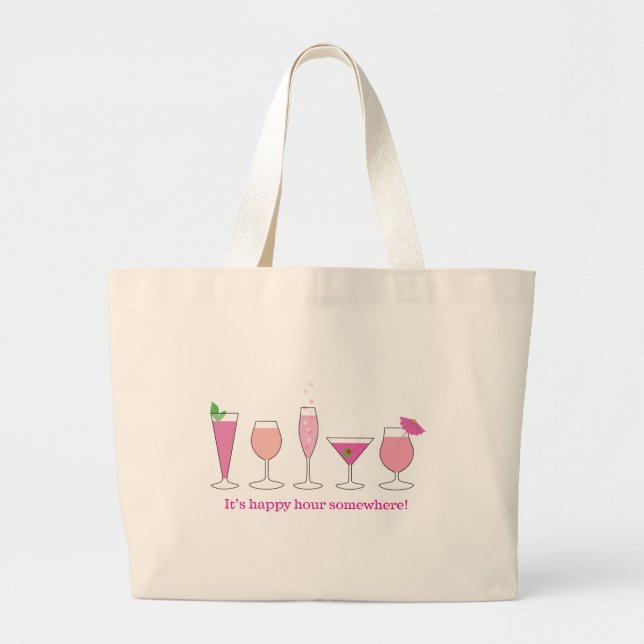 Bolsa Tote Grande happy hour (Frente)