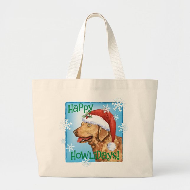 Bolsa Tote Grande Happy Howliday Chessie (Frente)