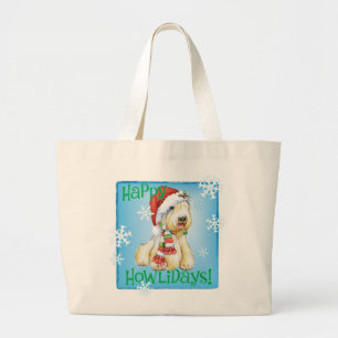 Bolsa Tote Grande Happy Howlidays Sealyham Terrier