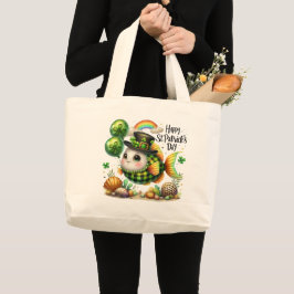 Bolsa Tote Grande Happy St. Patrick’s Day Fish Tote Bag