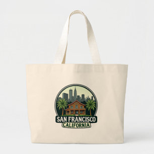 Bolsa Tote Grande Harmonia Urbana e Natural de São Francisco-
