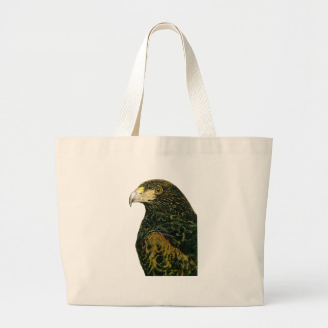 Bolsa Tote Grande Harris Hawk o saco (Frente)