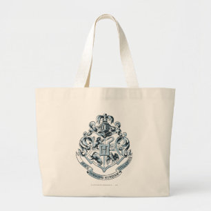 Bolsa Tote Grande Harry Potter   Hogwarts Crest - Azul