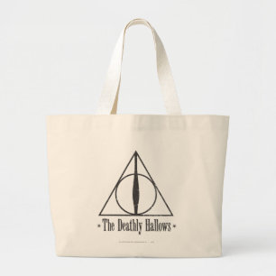 Bolsa Tote Grande Harry Potter   O Emblema das Relíquias da Morte