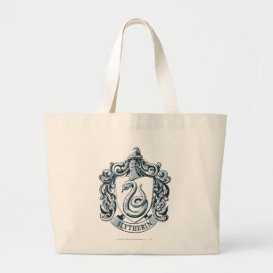 Bolsa Tote Grande Harry Potter Paixão De Slytherina - Azul De Gel