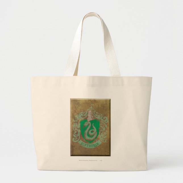 Bolsa Tote Grande Harry Potter | Vintage Slytherin (Frente)