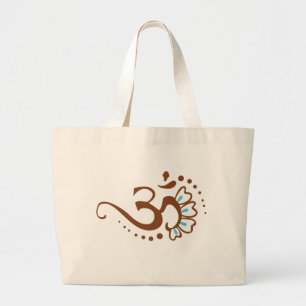 Bolsa Tote Grande Henna floral OM