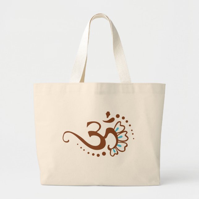 Bolsa Tote Grande Henna floral OM (Frente)