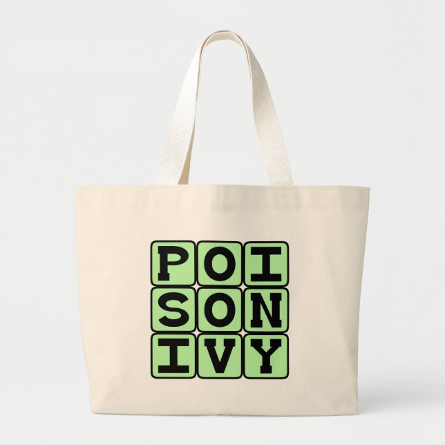 Bolsa Tote Grande Hera da Meia-Noite, Planta Que Coça (Frente)