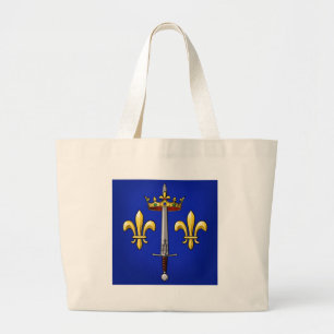 Bolsa Tote Grande Heráldica de Joana do arco Jeanne D'Arc