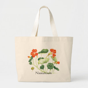 Bolsa Tote Grande Herb Garden Series - Nasturtium