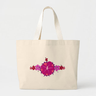 Bolsa Tote Grande Hibiscus e impressão cor-de-rosa de Honu