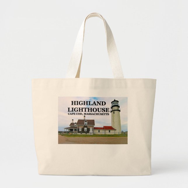 Bolsa Tote Grande Highland Lighthouse, Cabo Cod, Massachusetts (Frente)