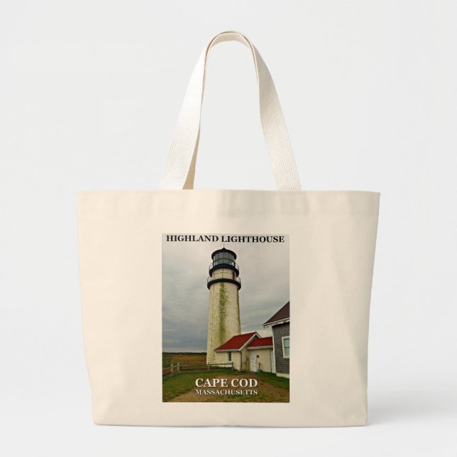 Bolsa Tote Grande Highland Lighthouse, Cabo Cod, Massachusetts (Frente)