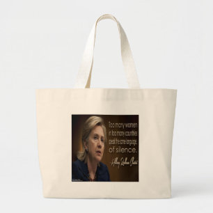 Bolsa Tote Grande Hillary Clinton Women R Anonymous Gifts & Camiseta