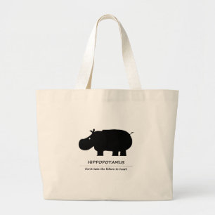 Bolsa Tote Grande Hipopótamo