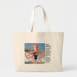 Bolsa Tote Grande Histórias de bobo: Polvo comedor Grande Saco de To