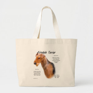 Bolsa Tote Grande Histórico de Terrier Airedale