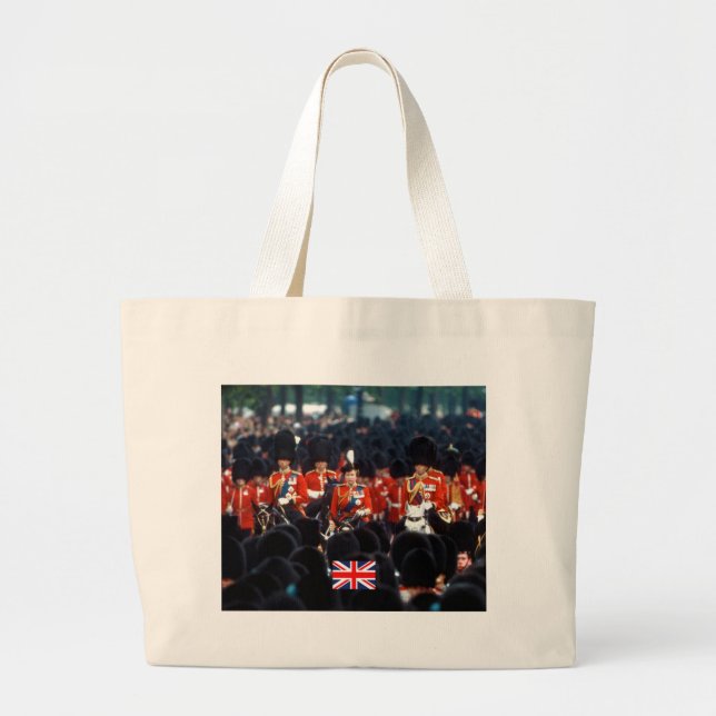 Bolsa Tote Grande HM A Rainha Elizabeth II Prince Philip London (Frente)