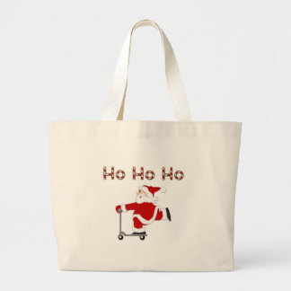 Bolsa Tote Grande Ho Ho Ho saco de pressa do clássico do papai noel