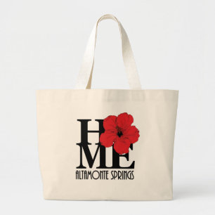 Bolsa Tote Grande HOME Altamonte Primaveras Red Hibiscus