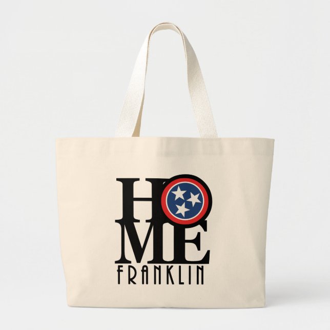 Bolsa Tote Grande HOME Franklin Tennessee (Frente)