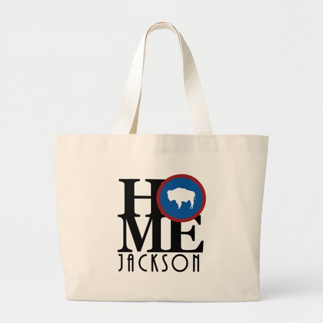 Bolsa Tote Grande HOME JacksonWY (Frente)