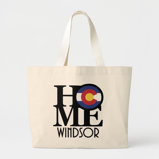 Bolsa Tote Grande HOME Windsor Colorado Colorado (Frente)