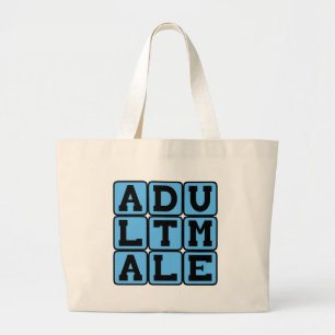 Bolsa Tote Grande Homem Adulto, Homem Másculo