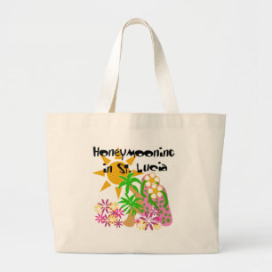 Bolsa Tote Grande Honeymooning em St Lucia