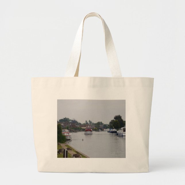 Bolsa Tote Grande Horning no rio Bure (Frente)