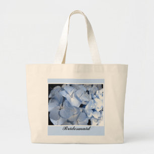 Bolsa Tote Grande Hortênsias Azuis - Damas de Honra