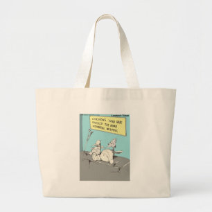 Bolsa Tote Grande Hospital Memorial da Galinha que Atravessou a Estr