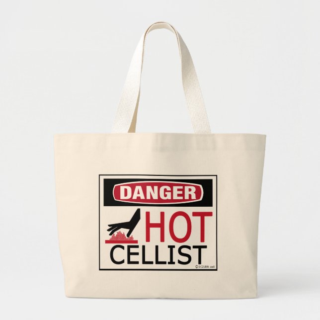 Bolsa Tote Grande Hot Cellist (Frente)