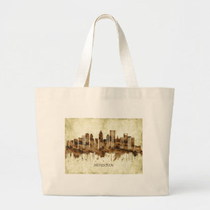 Bolsa Tote Grande Houston Texas Cityscape