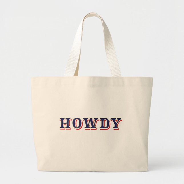 Bolsa Tote Grande Howdy (Frente)