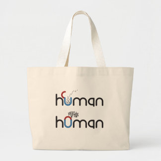 Bolsa Tote Grande Humano versus Homan