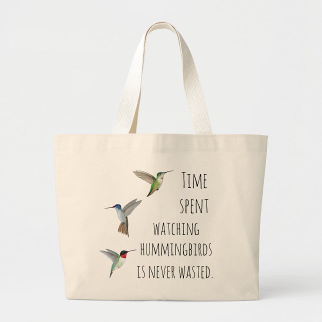 Bolsa Tote Grande Hummingbird (Frente)